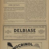 0942 - Page 940 - Pratique médicale. Nouvel essai d'endocrinothérapie intersexuelle. L'extrait spermatogénétique (Androstine) et son emploi chez la femme ; par le Docteur Jean Person / Livres nouveaux. Le cardiogramme de décubitus latéral gauche en clinique. Analyse, interprétation, rapports avec la valeur fonctionnelle du coeur, par V. Pachon... et Roger Fabre...