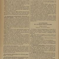 0988 - Page 986 - Xe réunion neurologique internationale annuelle. Paris, 3-6 juin 1929. Troisième question. La chirurgie du sympathique. MM. R. Leriche et R. Fontaine... Communications. Névrite avec causalgie du plexus brachial, consécutive à une blessure de guerre. Amélioration après intervention sur le sympathique cervical. MM. Petit-Dutaillis, Blamoutier et Noël Péron / Discussion. La sympathectomie péricarotidienne (péricarotide interne) dans l'épilepsie. MM. Laignel-Lavastine, Girode, Largeau / Les réactions neuro-tissulaires. M. Alquier / La malariathérapie de la paralysie générale. M. Wagner-Jauregg / IIIe Congrès français d'oto-neuro-ophtalmologie. Bordeaux, 18, 19 et mai 1929. Les céphalées en oto-neuro-ophtalmologie. Premier rapport. Rapporteur : M. le Docteur Monbrun