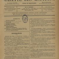 0999 - Page 997 - Sommaire. Informations. Hôpitaux de Paris. Concours de l'internant / Concours d'électro-radiologiste des hôpitaux / Les nouveaux hôpitaux / Facultés de médecine. Paris / Bordeaux / Lille / Lyon / Nancy