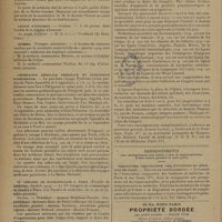 1000 - Page 998 - Informations. Écoles de médecine / Asiles publics d'aliénés / Légion d'honneur. Guerre / Guerre / Fédération médicale thermale et climatique pyrénéenne / VIe Congrès de stomatologie à Paris / Renseignements