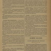 1007 - Page 1005 - Actualités. L'acétylcholine. [R. Levent] / Sociétés savantes. Société médicale des hôpitaux. (Séance du 21 juin 1929). Grand abcès du poumon à pneumobacille de Friedlander. MM. A. Lemierre et Maurice Rudolf / Typhobacillose avec érythème polymorphe. Guérison absolue datant de neuf ans et demi. M. G. Caussade