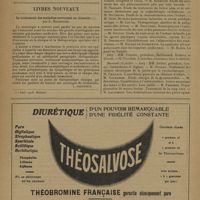 1010 - Page 1008 - Sociétés savantes. Société des chirurgiens de Paris. (Séance du 15 mars 1929). Un cas de tuberculose annexielle et appendiculaire. M. Muller... / Encercleur contentif pour chirurgie plastique mammaire. M. Dartigues / Livres nouveaux. Le traitement des maladies nerveuses en clientèle ; par L. Neuberger. [L. Babonneix] / Actes de la faculté de médecine de Paris. Thèses