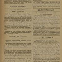 1028 - Page 1026 - Encéphalite post-vaccinale ou encéphalite vaccinale ; par M. Arnold Netter / Sociétés savantes. Académie des sciences. (Séance du 1er Juillet 1929). Essais d'immunisation de l'homme au moyen d'une anatoxine du streptocoque scarlatineux. MM. G. Ramon et Robert Debré / Académie de médecine. (Séance du 9 juillet 1929) / Contribution à l'étude de la vaccination contre la dengue. MM. Blanc et Caminopetros (lecture faite par M. R. Pettit) / Traitement diastolique en oto-rhinologie. M. G.-F. Gautier / Un cas normand d'encéphalite postvaccinale. M. F. Devé... / Pratique médicale. La pyorrhée dentaire arthritique ; par le Docteur Gaston Robert / Livres nouveaux. Leçons sur l'activité du cortex cérébral ; par I. P. Pavloff. Préface de M. le Professeur Gley. [L. Babonneix]