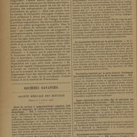 1088 - Page 1086 - Le tibia dit « hérédo-syphilitique » peut être une manifestation de la tuberculose ; par M. A. Cange... / Sociétés savantes. Société médicale des hôpitaux. (Séance du 5 juillet 1929). Abcès du cerveau à symptomatologie complexe ; difficultés du diagnostic de l'abcès temporo-sphénoïdal droit idiopathique. MM. A. Lemierre et R. Thurel / Deux malades atteintes de tuberculose pulmonaire traitées par le séro-médicament du docteur Dufour. M. H. Dufour / La vaccination régionale par la porte d'entrée. M. P. Poincloux / Vaccination régionale par la porte d'entrée. Traitement des complications articulaires de la blennorragie. MM. C. Lian, P. Poincloux et M. Copelovici-Cope / Abcès tuberculeux du cervelet. Sur la coloration des bacilles de Kock dans le névraxe. MM. Georges Guillain, J. Christophe et I. Bertrand / Spirochétose ictéro-hémorragique sans azotémie pendant la rémission thermique. MM. Brulé et Stéhelin