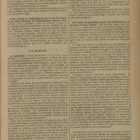 1113 - Page 1111 - Analyses et indications bibliographiques. Neurologie et psychiatrie ; par le Docteur J. Lhermitte... Le sympathique. Sur les troubles des fonctions de l'estomac dans la sclérose multiple. Contribution à l'étude de l'hypertonie limitée et de l'hypersécrétion gastrique. (Leo Hess und Josef Faltitschek. Med Klin...) / Étude clinique et expérimentale sur le rôle du sympathique dans l'étiologie de l'hétérochromie irienne. (Mankowski. Arch. f. psychiatr...) / Les muscles. La myasthénie. (Pierre Bourgeois. Th. de Paris...) / Une forme de myasthénie grave avec modifications du système nerveux central. (Mac Alpine. Brain...)