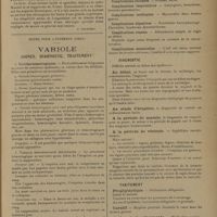 1117 - Page 1115 - Livres nouveaux. Chirurgie nouveaux. Chirurgie de l'articulation temporo-maxillaire, par L. Dufourmentel. Préface de M. le Professeur Sebileau. [P. Truffert] / Notes pour l'internat (oral). Variole. Signes, diagnostic, traitement