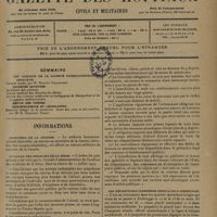 1183 - Page 1181 - Sommaire / Informations. Ministère de la guerre / Syndicat des médecins de la Seine / Les départs des croisières médicales à Zeebrugge