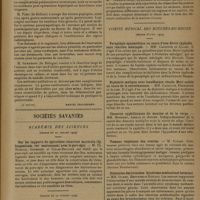 1193 - Page 1191 - VIIIe Congrès de la société internationale de chirurgie. Première question. Résultats de la résection de l'estomac pour ulcère gastrique et duodénal. (A suivre) / Sociétés savantes. Académie des sciences. (Séance du 17 juillet 1929). Sur les rapports du spirochète récurrent marocain (Sp. Hispanicum, var. marocanum) avec le porc-épic. M. Ch. Nicolle, Anderson et Colas-Belcour / (Séance du 22 juillet 1929) / Action de l'eau de mer à doses minuscules sur la fermentation. MM. Charles Richet et Michel Faguet / (Séance du 29 juillet 1929). Le titane dans les animaux. M. Gabriel Bertrand et Mme Voronca-Spirt / Comité médical des Bouches-du-Rhône. (Séance d'avril 1929) / Paraplégie spasmodique au cours d'une fièvre typhoïde sans réaction méningée. MM. Cassoute et Alliez / Diphtérie maligne avec insuffisance rénale. Mort subite au cours de la convalescence. MM. Cassoute, Perrimond et Alliez / Chancres syphilitiques du menton et de la verge. MM. Bourret, Assada et Audier / Tumeur végétante des ovaires. M. Cousin / Dilatation des bronches. Syndrome médiastinal terminal. MM. Olmer, Berthier et Zuccoli / Cancer primitif du poumon à forme hilaire avec péricardite cancéreuse secondaire. MM. Rouslacroix, Recordier et G. Arnaud