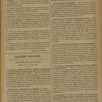 1207 - Page 1205 - VIIIe Congrès de la société internationale de chirurgie. Quatrième question. Chirurgie réparatrice de la Hanche / Sociétés savantes. Société de biologie. (Séance du 20 juillet 1929). La toxicité comparée des sels de bismuth solubles dans l'eau chez le lapin et chez le chien. Rôle de la trémulation ventriculaire dans cette toxicité. MM. Busquet et Ch. Vischniac / Fixation de la quinine sur les hématies « in vivo » MM. Léon Binet et René Fabre / Sensibilisatrices anti-microbiennes spontanées du sérum de lapin neuf. MM. J. Davesne et Csanchez / Sur la réaction de Jacobsthal. M. W. Lévy / Innocuité des fortes doses d'ergostérol irradié. MM. Lesné et Robert Clément / Activité antirachitique secondaire de certaines algues. MM. E. Lesné et Robert Clément / Y a-t-il une accumulation élective de soufre précédant la kératinisation. MM. A. Giroux, H. Bulliard et A. Giberton / Contribution à l'étude du mécanisme de la floculation dans les mélanges de toxine diphtérique et de sérum antidiphtérique. M. G. Ramon
