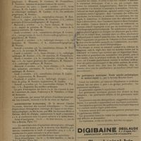 1216 - Page 1214 - Informations. Hôpital Broussais / Amphithé^tre d'anatomie / Revue des thèses. Contribution à l'étude du traitement de l'insomnie, par le Docteur Perget / Les guérisseurs mystiques. Études psycho-pathologique et médico-légale, par le Docteur Maurice Igert