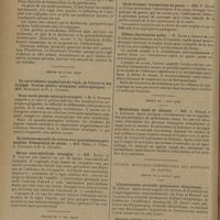 1224 - Page 1222 - Sociétés savantes. Société des sciences médicales & biologiques de Montpellier et du Languedoc méditerranéen. (Séance du 17 mai 1929). Les périviscérites digestives. Présentation de quelques faits cliniques et radiologiques. Leur thérapeutiques médicale. M. J. Baumel / (Séance du 24 mai 1929) / Deux cas le pseudo-méningite grippale. M. G. Richaud / Hernie sous-ombilicale étranglée. MM. Estor et P. Lonjon / (Séance du 31 mai 1929) / Comitialité et héméralopie héréditaires. MM. Viallefont et Fayot / Corps étranger traumatique du genou. MM. V. Riche et Fayot / Oedème charbonneux malin. M. Estor / (Séance du 7 juin 1929) / Métabolisme basal en clinique. MM. L. Hedon et L. Gondard / Société médicale-chirurgicale des hôpitaux de Nantes. (Séance du 9 juillet 1929) / L'hypertension artérielle permanente idiopathique. M. Brelet, les travaux de Ferrarini / Rupture utérine au cours de l'accouchement. Hystérectomie douze heures après l'accident. Guérison. (Présentation de la pièce). M. Grosse