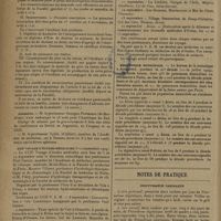 1232 - Page 1230 - Informations. Facultés de médecine. Paris / Missions / XXIIe voyage d'études médicales. Itinéraire du XXIIe V.E.M. / Statistique municipale / Notes de pratique. Insuffisance cardiaque