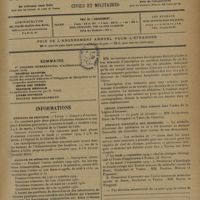 1247 - Page 1245 - Sommaire / Informations. Hôpitaux de province. Lille / Faculté de médecine de Paris / Légion d'honneur. Intérieur / Médaille d'honneur des épidémies / Marine