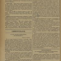 1264 - Page 1262 - Informations. Journées thermales. Climatiques et touristiques des Vosges / Nécrologie / Médecins électroradiologistes présents à Paris durant les vacances / Correspondance. Le XIIIe Congrès international de physiologie. [J.-M. Le Goff.] / Renseignements