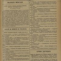 1273 - Page 1271 - Revue des thèses. Recherches sur les variations numériques des plaquettes sanguines. Les plaquettoses par splénocontraction. [Etude chez l'animal et chez l'homme], par le Docteur M. Kaplan / Pratique médicale. Eczéma, prurit, carence sexuelle féminine, extrait complémentaire ; par le Docteur P. Dalché / Faculté de médecine de Strasbourg. Thèses soutenues pendant l'année 1928-1929 / Livres nouveaux. Leçons du dimanche de la clinique médicale de l'Hôtel-Dieu de Paris, par les Docteurs P. Carnot, Sainton, Bensaude, M. Villaret, H. Bénard, A. Baudouin, Dioclès, Tiffeneau, Halbron, Rathery, Harvier, Chabrol