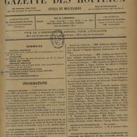 1279 - Page 1277 - Sommaire / Informations. Hôpitaux de Paris. Concours pour les prix à décerner à MM. les élèves internes en médecine de quatrième année / Asiles publics d'aliénés / Guerre. Service de santé / Distinctions honorifiques / Association des membres du corps enseignant des facultés de médecine et des facultés mixtes de médecine et de pharmacie