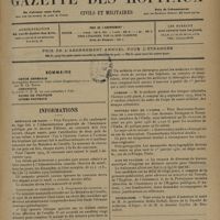 1311 - Page 1309 - Sommaire / Informations. Hôpitaux de Paris. Prix Fillioux. Conditions du concours / Guerre / Nouveau prix de l'Umfia. Prix Dartigues-rosentahl de 4.000 Francs / Avis de vacance / Nécrologie
