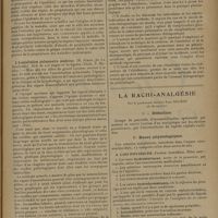 1373 - Page 1373 - Analyses et indications bibliographiques. Oto-Rhino-Laryngologie ; par M. Paul Truffert... Bibliographie. Étiologie et prophylaxie de la grippe. Bacille de Pfeiffer, virus filtrant grippal / L'auscultation pulmonaire moderne. [H. Jumon [de la Bourboule]...) / L'oléothorax. Indications, technique et résultats. (Jacqueline Fontaine. Préface du Docteur Rist...). La rachi-analgésie ; par le Professeur Docteur Paul Delmas... I. Définition / II. Bases physiologiques
