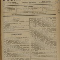 1379 - Page 1381 - Sommaire / Informations. Hôpitaux de Paris. Concours de l'externat / Hôpital civil français de Tunis (Tunisie)