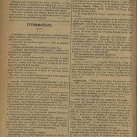 1454 - Page 1458 - Granjux. [Nécrologie] / Informations (Suite) / Congrès international de microbiologie / Nécrologie / Cours de la faculté de médecine de Paris. Clinique des maladies du système nerveux