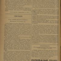1514 - Page 1518 - Informations. Concours d'ophtalmologie organisé pour 1930 par l'expansion médico-pharmaceutique française. Prix. (Voir la suite des « Informations », p. 1534.) / Chronique. Le XXe Congrès français de médecine. Montpellier 15-18 octobre 1929 / Renseignements