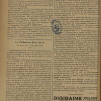 1588 - Page 1594 - Informations. Association corporative des étudiants de médecine / Le Professeur Paul Gilis. (25 janvier 1857-26 octobre 1929). [Nécrologie]. [G. Giraud]