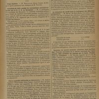 1597 - Page 1603 - Sociétés savantes. Académie de médecine. (Séance du 5 novembre 1929) / Résultats de trois années de vaccinations antituberculeuses par le B. C. G. en Roumanie. M. le Professeur Cantacuzène... / Fièvre typhoïde contractée au laboratoire. M. Achard / La guérison des toxicomanes. M. Modinos... / Le salicylate de soude dans le traitement des affections pulmonaires. M. Mevel... / Épidémie de variole atténuée (alastrim) dans les Pays-Bas. Preuves nouvelles de la nature vaccinale de l'encéphalite. Rôle probable du passage par le lapin. Prophylaxie et traitement. M. Netter / Élection. M. Broteau