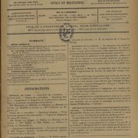 1619 - Page 1625 - Sommaire / Informations. Hôpitaux de Paris. Concours de l'internat / Concours d'ophtalmologiste / Facultés de médecine. Lille / Légion d'honneur. Marine / Ministère de la guerre / Réunion hydrologique et climatologique de Montpellier