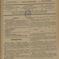1643 - Page 1649 - Sommaire / Informations. Hôpitaux de Paris. Concours de l'internat / Concours d'ophtalmologiste / Hôpitaux de province. Nantes / Concours d'agrégation de médecine / Facultés de médecine. Paris / Toulouse / Guerre
