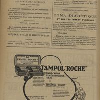 1660 - Page 1666 - XXXVIIIe Congrès de l'association française de chirurgie. Paris, 8-13 octobre 1929. Communications particulières. Appareil digestif. Membres. Os. Articulations / Sociétés savantes / Actes de la faculté de médecine de Paris. Thèses / Notes pour l'internat (oral). Coma diabétique et son traitement d'urgence