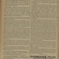 1666 - Page 1674 - Informations. Ministère des colonies / Les journées médicales de Bruxelles de 1930 / Nécrologie / Avis de concours / Cours de la faculté de médecine de Paris / Institut neuro-chirurgical / Chronique. Le banquet de clôture du cinquantenaire du « concours médical »