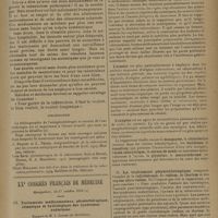 1673 - Page 1681 - Revue générale. Traitement de la tuberculose pulmonaire par les antigènes méthyliques et les sels d'or ; par M. Charle Toinon... Vue d'ensemble / Bibliographie / XXe Congrès français de médecine. Montpellier, 15-17 octobre 1929. III. Traitements médicamenteux, physiothérapique, climatique et hydrologique des syndromes anémiques. Rapport de M. J. Carles...