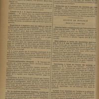 1678 - Page 1686 - Sociétés savantes. Académie de médecine. (Séance du 19 novembre 1919). Quatre ans d'immunisation antidiphtérique à l'école primaire départementale de Vitry (janvier 1926-novembre 1929). MM. Louis Martin, Georges Loiseau et Albert Laffaille / L'emploi du B. C. G. dans le service de la protection de l'enfance. M. Lesage / Disparition de la diphtérie dans une région où tous les enfants ont été vaccinés avec l'anatoxine. M. Para / L'uretéro-pyélographie rétrograde. M. Chevassu / Sur le syndrome insuffisance hépatique, troubles nerveux sympathiques gastro-intestinaux. M. Raoul Blondel / Recherches sur le traitement des diarrhées par l'iode organique. MM. Carvaillo et J. Sautet / Société de biologie. (Séance du 26 octobre 1929). Infection foetale transplacentaire par l'ultravirus tuberculeux chez la brebis. MM. J. Valtis et A. Saenz / Effets généraux et locaux des inoculations sous-cutanées de B. C. G. chez les tuberculeux. M. Fernando-Gomez / Contribution à l'étude de l'origine des anticorps en général. M. G. Ramon / A propos d'une hypothèse sur l'origine et la nature des antitoxines et des anticorps en général. M. G. Ramon