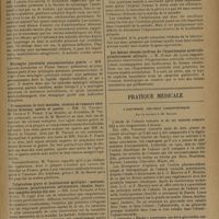 1703 - Page 1711 - Sociétés savantes. Société médicale des hôpitaux. (Séance du 8 novembre 1929). A propos de la communication de M. Charles Richet fils sur « l'anaphylaxie clinique aux Etats-Unis ». M. Pasteur Vallery-Radot / Quatre nouveaux cas de sclérose en plaques traités par la sérothérapie hémolytique. MM. Laignel-Lavastine et Korassios / Méningite purulente pneumococcique guérie. MM. Laignel-Lavastine et Pierre Bernal / Présentation de huit malades, atteints de tumeurs cérébrales diverses, opérés et guéris. MM. Cl. Vincent, M. David et P. Puech / Tuberculose grave et localisations multiples : osseuses, articulaires, ganglionnaires, péritonéales, rénales. Guérison complète depuis dix ans. MM. Léon Michaux et Guy Albot / La pleurotomie dans les pleurésies tuberculeuses. Résultats éloignés. La raison des échecs. MM. Maurice Renaud, Miget et Petit-Maire / Les lésions rénales tardives de l'hypertension artérielle primitivement solitaire. M. Dumas... / Pratique médicale. L'adoverne, nouveau cardiotonique ; par le Docteur J.-M. Sacaze