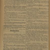 1730 - Page 1738 - Sociétés savantes. Académie de médecine. (Séance du 26 novembre 1929) / Septicémie aiguë colibacillaire grave chez un homme de soixante-dix-huit ans. Hémoculture positive. Traitement par le sérum anticolibacillaire de Vincent. Guérison. MM. R.-J. Weissenbach, F.-H. de Beaufond et G. Basch / Informations (suite). Prix de l'académie des sciences / Médaille d'honneur des épidémies / Le Xe anniversaire de « Bruxelles médical » / A propos de la campagne diffamatoire contre les stations françaises / Hommage à Georges Clemenceau / Nécrologie