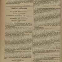 1762 - Page 1770 - XVIIe Congrès français d'oto-rhino-laryngologie. (Paris, 16-19 octobre 1929). Deuxième rapport. Les céphalalgies frontales rhinogènes et leur traitement chirurgical. MM. G. Dutheillet de Lamotte... et Maurice Sourdille... (A suivre) / Sociétés savantes. Académie de médecine. (Séance du 26 novembre 1929 [fin]). L'interposition hépato-diaphragmatique du côlon. M. F. Trémolières / (Séance du 3 décembre 1929). Assurances sociales / Les bienfaits des assurances sociales pour la santé publique. M. Paul Strauss / Les dangers des assurances sociales contre la maladie. M. Weiss
