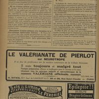 1764 - Page 1772 - Sociétés savantes. Société de chirurgie. (Séance du 13 novembre 1929). Inondation péritonéale par rupture d'un corps jaune menstruel. M. Gernez, sur cette observation assez rare de M. Murard.. / Trois observations d'occlusion par calculs biliaires. Ces observations de M. Morice... sont rapportées par M. Auvray / 207 cas d'ulcères perforés gastriques et duodénaux. M. Youden / Hématémèses d'origine splénique avec thrombose de la veine splénique. Splénectomie. Guérison. M. Pierre Duval / Livres nouveaux. Le cancer, par G. Roussy... Deuxième édition entièrement refondue, avec la collaboration de MM. Roger-Leroux et M. Wolf