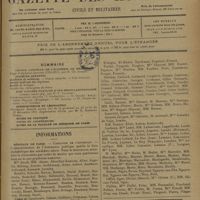 1785 - Page 1793 - Sommaire / Informations. Hôpitaux de Paris. Concours de l'externat
