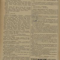1786 - Page 1794 - Informations. Hôpitaux de Paris. Concours de l'externat / Hôpitaux de province. Bordeaux / Poitiers / Facultés de médecine. Paris / Écoles de médecine. Nantes / Légion d'honneur. Ministère des Pensions / Guerre / Ministère des colonies / Hospice départemental Paul Brousse. (Voir la suite des « Informations », p. 1797)