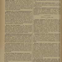 1800 - Page 1808 - Sociétés savantes. Société des chirurgiens de Paris. (Séance du 18 octobre 1929). Invagination intestinale chez l'enfant. M. Mayet, sur deux observations de M. Flahaut... / Kyste volumineux de l'ovaire. Tumeur de l'ovaire. Grossesse extra-utérine. Quarante-huit cas d'anesthésie générale au Numal. M. Luquet, sur ces diverses observations de M. Francis Clément / Cinquante cas (2e série) d'anesthésies générales chirurgicales par un nouveau dérivé de l'acide barbiturique. M. Coudray... / Histoire d'un ulcus duodénal. M. Victor Pauchet / Paralysie du sciatique poplité externe consécutive à une consolidation vicieuse de l'extrémité inférieure du fémur chez une enfant. M. Roederer / Un cas de fracture du scaphoïde tarsien. M. Roederer / Un cas de lipome fibro-myxomateux sous-cutané. M. Muller... / Deux observations de kyste hydatique. M. Lanos / Phlébectasie intra-utérine à forme angiomateuse. M. Tsakona... / Fibro-myome utérin complètement calcifié. M. Planson / Subluxation congénitale de la hanche douloureuse. Réfection du toit. Résultat immédiat. M. Lamy / (Séance du 5 novembre 1929). L'examen radiologique au cours de la réduction des fractures de jambe. M. Aubourg / A propos du traitement des tuberculoses chirurgicales. M. R. Massart / Névralgie tardive du nerf cubital consécutive à une fracture du condyle externe de l'humérus. M. Judet / Gastro-entérostomie pour sténose cicatricielle d'un ulcère pylorique. Opération itérative vingt-trois ans plus tard. Jéjunostomie pour sténose par bride cicatricielle du jéjunum et coudure par une mésentérite rétractile. M. Thévenard / Fractures des deux fémurs dont l'une ouverte avec perte de substance diaphysaire traitée par ostéosynthèse. Correction du raccourcissement relatif. M. Muller...