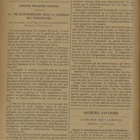 1816 - Page 1824 - Acquisitions récentes sur le chancre mou ; par Jean Fleury... / Quelques réflexions cliniques à propos de la phlycténothérapie dans la guérison des toxicomanes ; par les Docteurs J.-B. Buvat et G. Villey-Desmeserets... / Sociétés savantes. Académie des sciences. (Séance du 2 décembre 1929). Causes et conséquences de la surdité de Beethoven. M. Marage