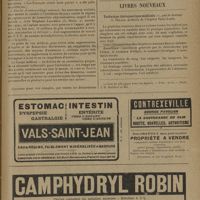 1823 - Page 1831 - Intérêts professionnels. Déclarations du personnel médical ; par le Docteur Foveau de Courmelles / Livres nouveaux. Technique thérapeutique médicale, par le Docteur G. Milian...