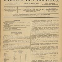 0009 - Page 1 - Sommaire / Informations. Hôpitaux de province. Marseille / Nîmes / Facultés de médecine. Diplômes de docteur en médecine de l'année scolaire 1928-1929 / Agrégation / Écoles de médecine. Angers