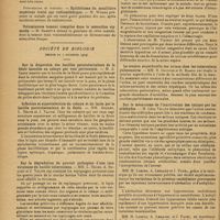 0034 - Page 26 - Sociétés savantes. Société de chirurgie. (Séance du 11 décembre 1929). Disjonction de la symphyse pelvienne sans lésions urinaires. M. Chevassu, six observations de M. Rocher... / Fracture du trapèze avec fracture du deuxième métacarpien et de la base de la styloïde radiale. M. Sorrel / Présentation de malades. Epithélioma du maxillaire supérieur traité par radiumthérapie. M. Worms / Volumineuse tumeur comprise dans le mésocôlon sigmoïde. M. Basset / Société de biologie. (Séance du 7 décembre 1929). Sur la dispersion des bacilles paratuberculeux de la fléole inoculés au cobaye par voie péritonéale. M. A. Saens / Infection et superinfection du cobaye et du lapin par le bacille paratuberculeux de la fléole. MM. Boquet, L. Nègre et J. Valtis / Sur la dégradation du pouvoir pathogène d'une race virulente du bacille tuberculeux. MM. L. Nègre, A. Boquet et J. Valtis / Syndrome hémorragique au cours d'une bactériurie à B. perfringens. M. R. Vinzent / La tension superficielle des urines chez les tuberculeux pulmonaires. MM. R. Goiffon et R. Biasco / Sur le mécanisme de l'inactivation des toxines par les aldéhydes. M. Léon Velluz / Circulation du bismuth dans l'organisme. MM. C. Levaditi, Y. Manin et A. Howard