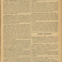 0051 - Page 43 - Sociétés savantes. Société de neurologie. (Séance du 5 décembre 1929). Existence d'une dissociation dite corticale des troubles de la sensibilité par atteinte bulbo-protubérantielle et médullaire supérieure. M. Gustave Roussy et Mlle Gabrielle Lévy / Tumeurs angiopathiques des centres nerveux. MM. G. Roussy et Oberling / Paraspasme facial. MM. G. Haguenau et Gilbert-Dreyfus / Syndrome occipital avec alexie pure d'origine traumatique. MM. J. Lhermitte, Jacques de Massary et R. Huguenin / Syndrome pédonculaire de la calotte. MM. de Massary, J. Bertrand et Boquien, observation d'un malade dans le service de M. de Massary, et chez lequel M. Guillain avait porté autrefois le diagnostic / Sclérose en plaques chez la mère et chez la fille. M. A. Thomas / Livres nouveaux. Traité de physiologie normale et pathologique, en onze volumes, publié sous la direction de G.-H. Roger..., Léon Binet... Tome VIII : Physiologie musculaire. Chaleur animale