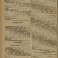 0090 - Page 82 - Informations. Société de médecine publique / Hôpital Bretonneau / Infirmerie spéciale des aliénés. Conférences cliniques / Nécrologie / Léopold Dejace... [Nécrologie] / Chronique. L'épidémie de peste de Tunis / Renseignements