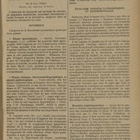 0093 - Page 85 - Revue générale. Infarctus du myocarde ; par M. Paul Véran... Historique / Étiologie. Données pathogéniques et expérimentales