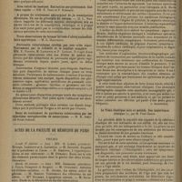 0142 - Page 134 - Sociétés savantes. Société des sciences médicales & biologiques de Montpellier et du Languedoc méditerranéen. (Séance du 20 décembre 1929). A propos des tumeurs du rein et de leur diagnostic pyélographique. M. E. Truc / A propos du traitement chirurgical de la constipation chronique. Un cas de plicature du caecum. M. L. Marchand / Péritonite tuberculeuse révélée par une crise aiguë. Traitement par la créosote et le naphtol camphré. MM. E. Forgue, M. Lapeyrie et P. Lonjon / Actes de la Faculté de médecine de Paris. Thèses / Livres nouveaux. L'infarctus du myocarde. Etude clinique et électrocardiographique, par A. Boucomont... [L. Babonneix] / Le tissu élastique sain et malade. Son importance clinique, par M. Paul Godin