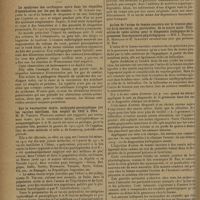 0190 - Page 182 - Sociétés savantes. Académie de médecine. (Séance du 28 janvier 1930). Le syndrome des cardiaques noirs dans les séquelles d'intoxication par les gaz de combat. M. Achard / Sur la vaccination mixte, antitypho-paratyphique par les vaccins stérilisés. Son emploi de 1910 à 1914. M. H. Vincent / Sur quelques causes provoquant la disparition ou le réveil du B. typhique dans l'eau. M. Trillat / Action de l'urine de femme enceinte sur le tractus génital de la souris et, en particulier, de la souris mâle. Utilisation de cette action pour le diagnostic biologique de la grossesse. Conséquences physiologiques. MM. L. Brouha, H. Hinglais et H. Simmonet / Chirurgie gastro-intestinales à l'aide du bistouri diathermique (gastrectomies, colectomies, gastro-entérostomies. M. Victor Pauchet