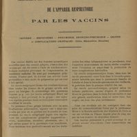 0219 - Page 211 - Traitement des affections pulmonaires aigues et chroniques de l'appareil respiratoire ; par les vaccins. (Asthme - Emphysème - Pneumonie, broncho-pneumonie - Grippe et complications grippales : ottites, mastoïdites, sinusites)
